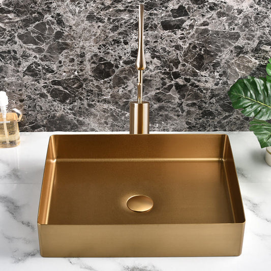 Juno Commercial Gold Deck Mounted Single Handle Wash Basin Sink Faucet