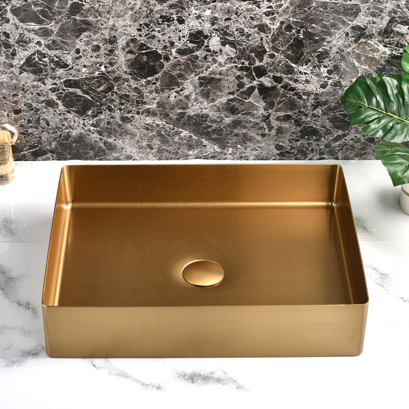 Juno Commercial Gold Deck Mounted Single Handle Wash Basin Sink Faucet