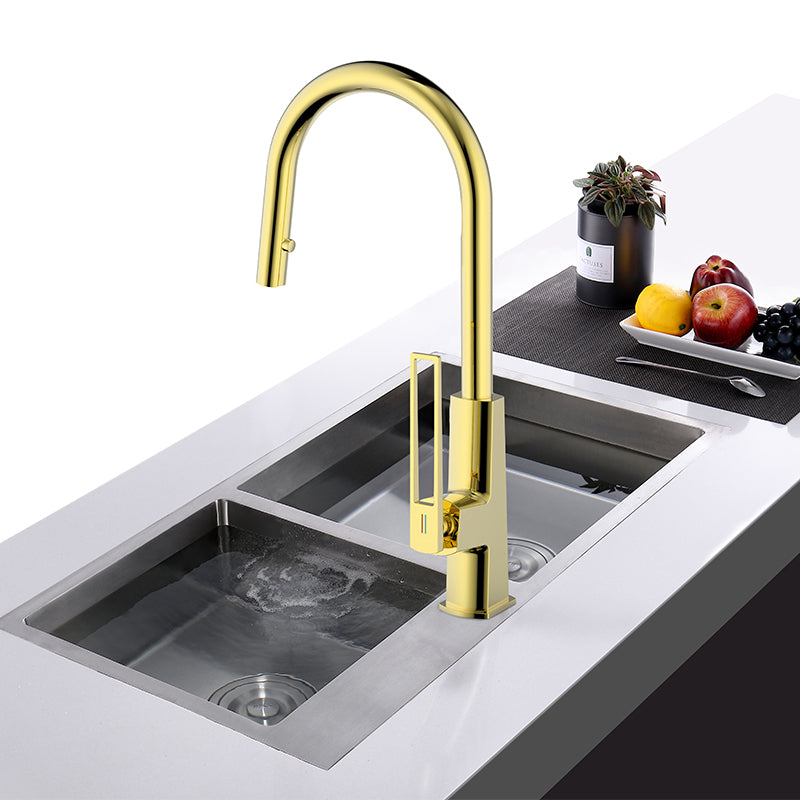 Juno Commercial Matte Black Single Handle Pull Out Kitchen Sink Faucet