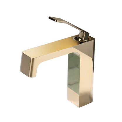 Juno Commercial Gold Single Handle Waterfall Bathroom Faucet
