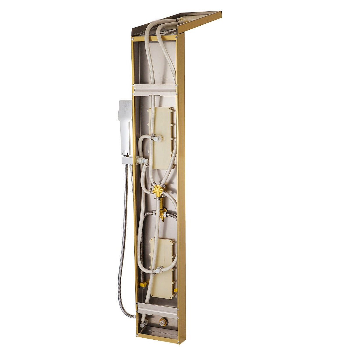 Juno Commercial Brushed Nickel Wall Mounted Bathroom Shower Panel