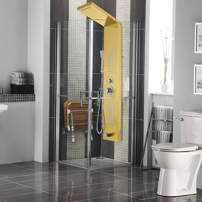 Juno Commercial Brushed Nickel Wall Mounted Bathroom Shower Panel
