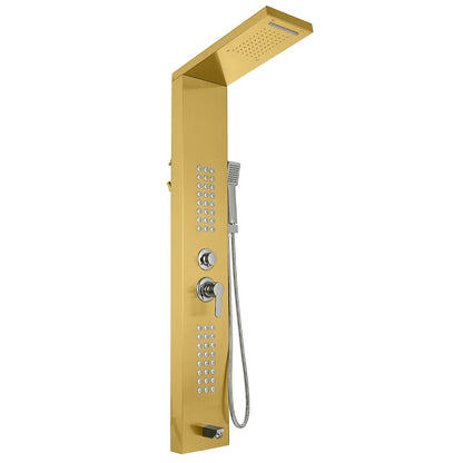 Juno Commercial Brushed Nickel Wall Mounted Bathroom Shower Panel