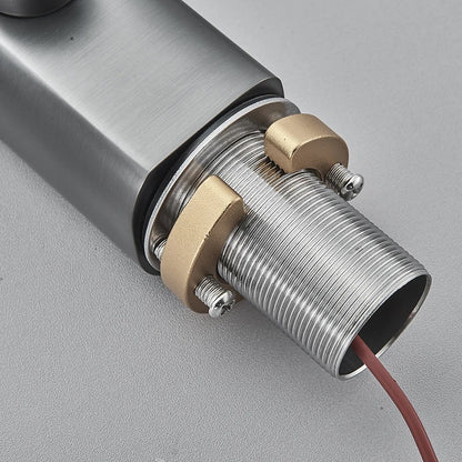 Juno Commercial Chrome Deck Mount Single Handle Touchless Bathroom Faucet