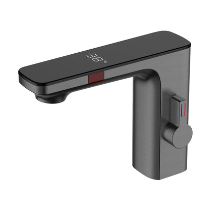 Juno Commercial Chrome Deck Mount Single Handle Touchless Bathroom Faucet