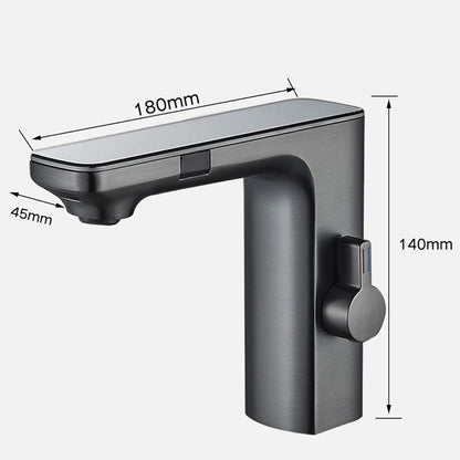Juno Commercial Chrome Deck Mount Single Handle Touchless Bathroom Faucet