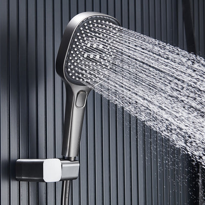 Juno commercial White Finish Four Handle Digital Display Shower Set