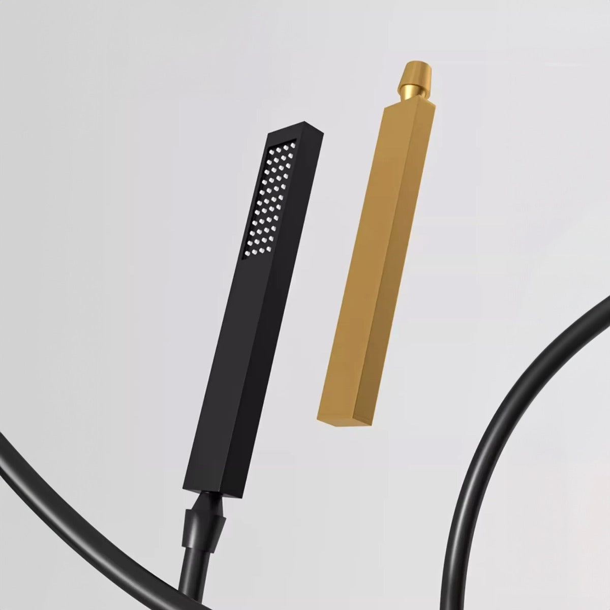 Juno Commercial Chrome-Black-Brushed Nickel and Gold Finish Waterfall Outdoor Shower Panel