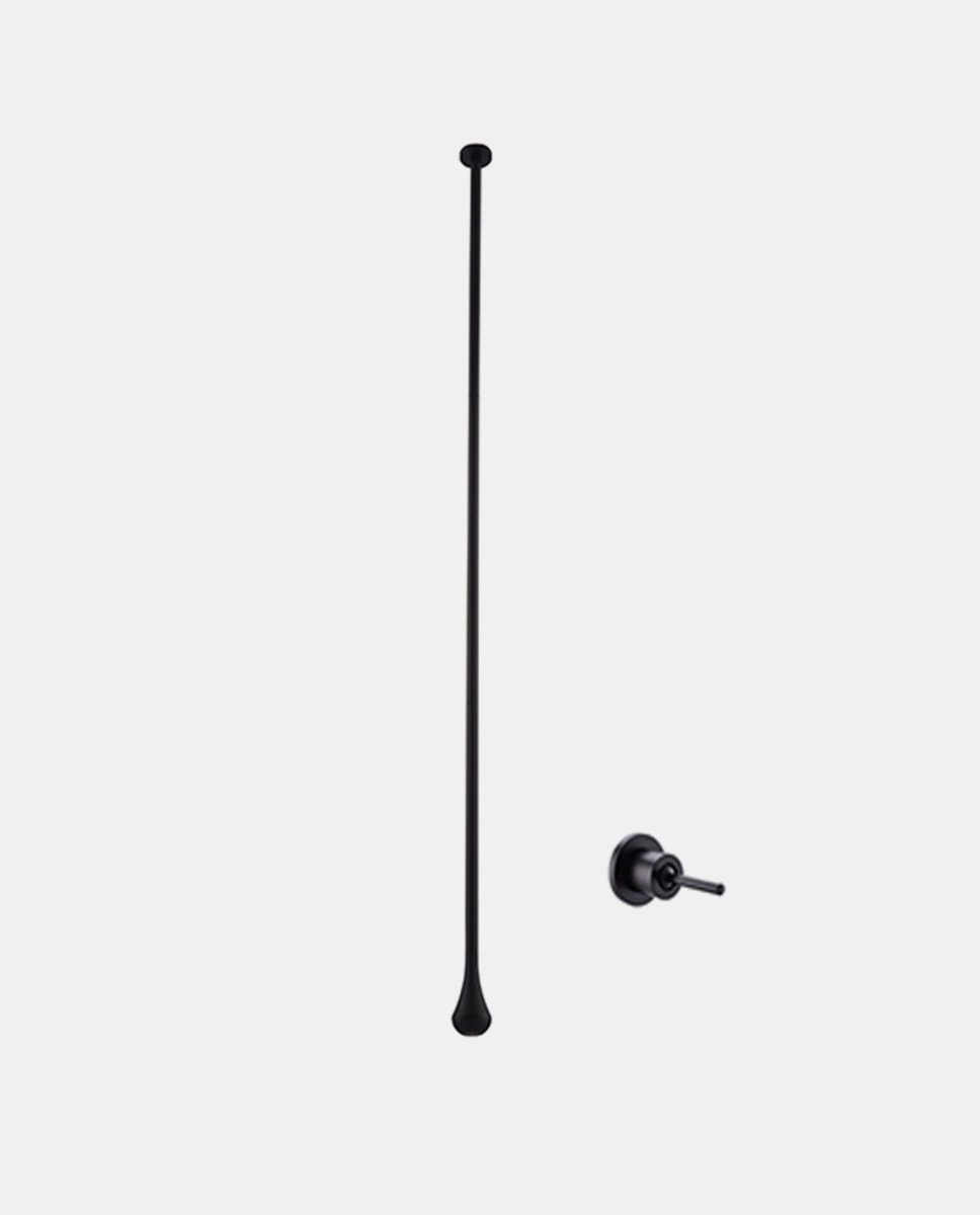 Juno commercial Matte Black Ceiling Mounted Single Handle Bathroom Faucet