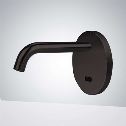 Juno Commercial Oil Rubbed Bronze Finish Wall Mounted Hands Free Bathroom Faucet