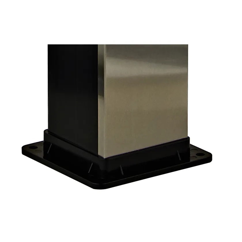 Juno commercial Outdoor Freestanding Shower System In Brushed Nickel