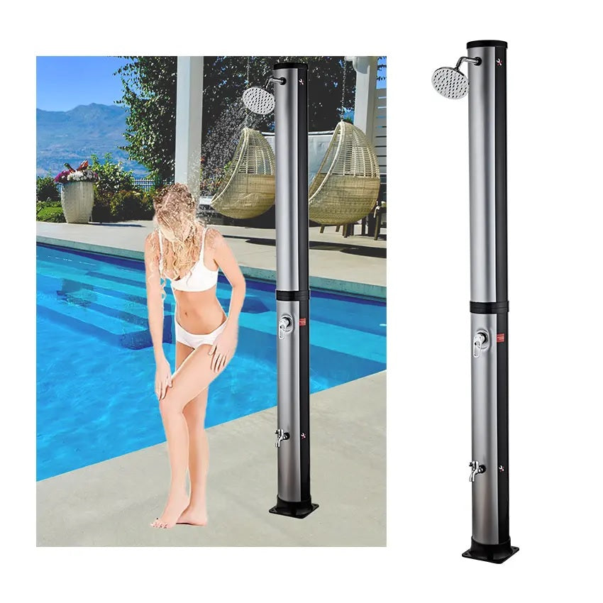 Juno Commercial Outdoor Garden Freestanding Shower In Chrome