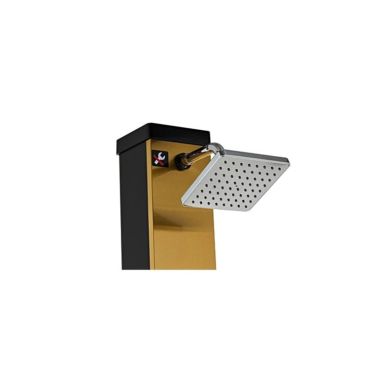 Juno Commercial Outdoor Showers Floor Mounted Gold Finish