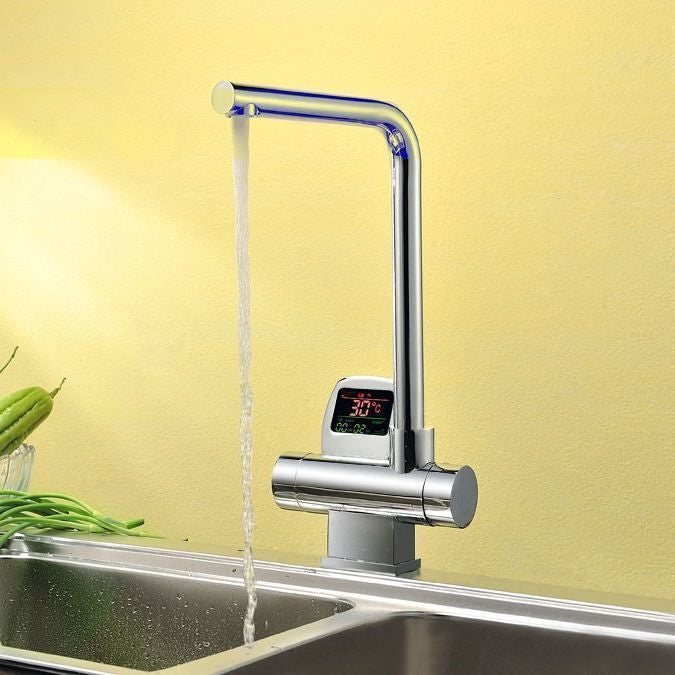 Juno Commercial  Residential Digital Thermostatic Chrome Finish Kitchen Sink Faucet