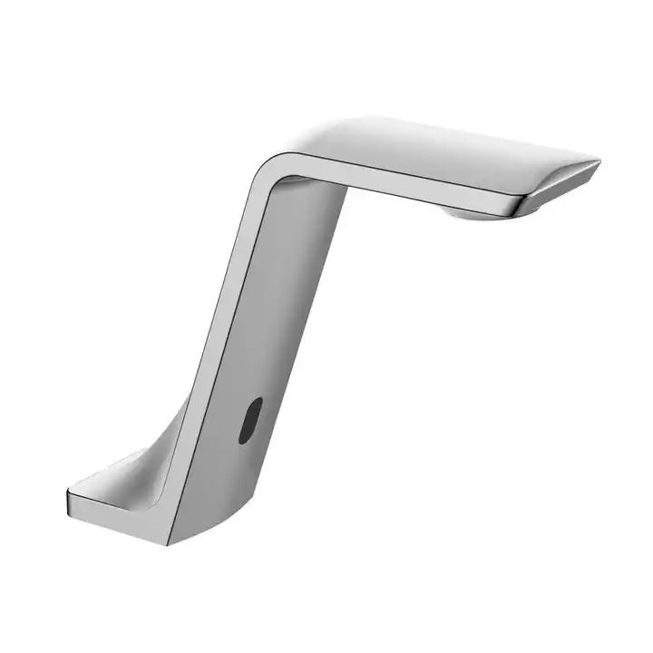 Juno Commercial Gray Finish Deck Mounted Touchless Bathroom Sensor Faucet
