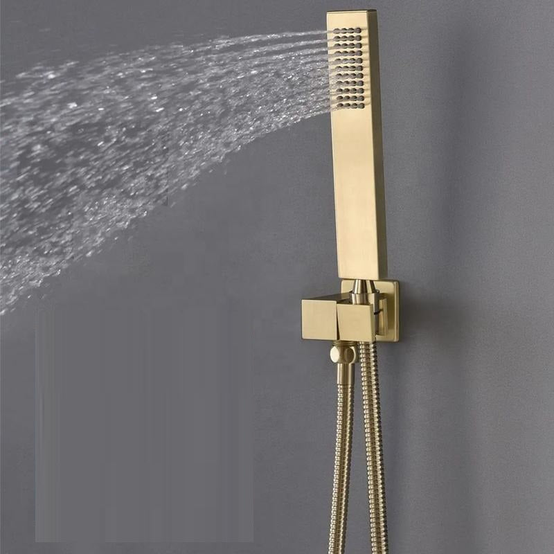 Juno Commercials Ceiling Mount 16 inch & 3 Way Thermostatic Valve Shower System