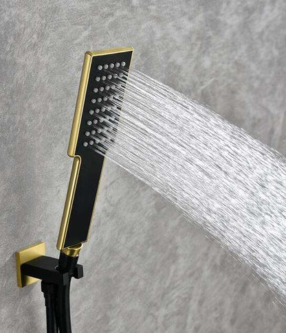 Juno Concealed Wall Mounted Single Handle Rainfall Shower Mixer Set