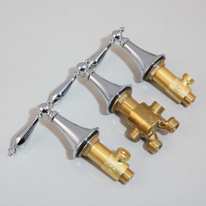 Juno Deck Mount 5 Hole Bathtub Faucets Set & Mixer Tap