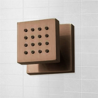 Juno Designer Bronze Rain Shower Systems with Body Massage Shower