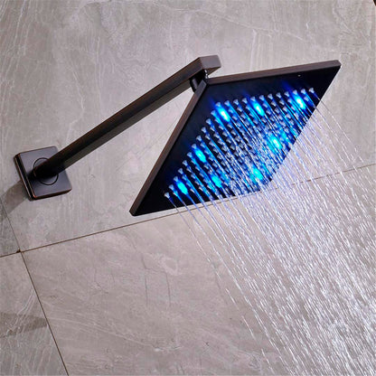 Juno Dual Handle 8 inch LED Rain Shower head Oil Rubbed Bronze