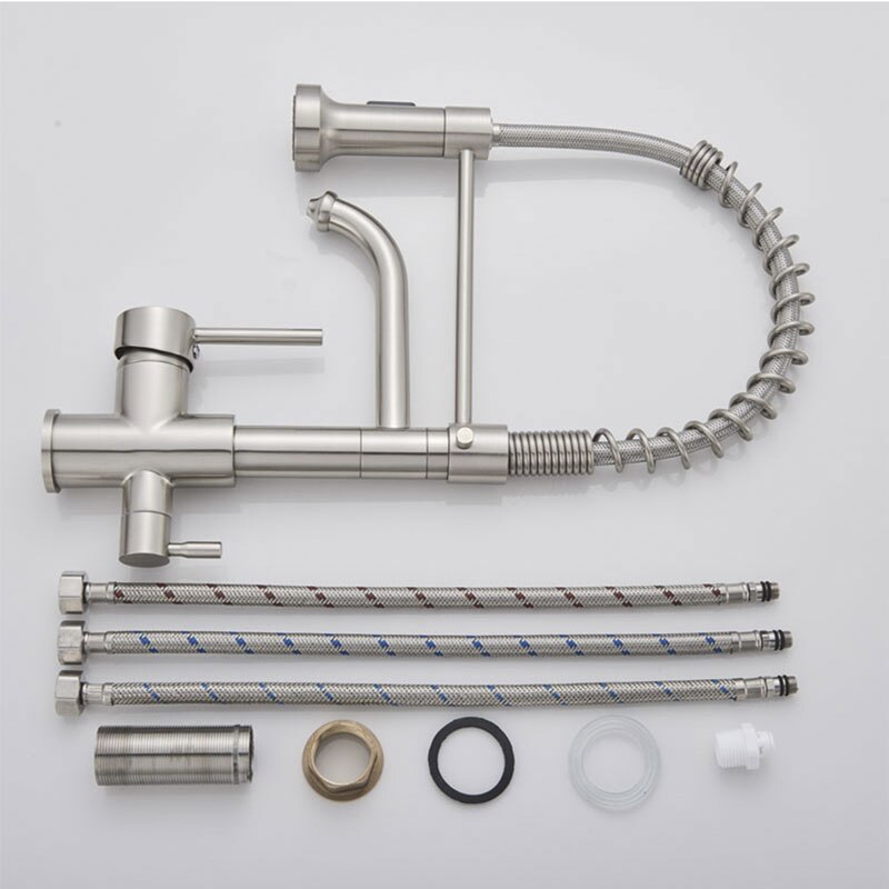 Juno 360 Rotation Single Hole Chrome Kitchen Faucet Tap