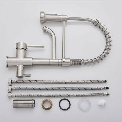 Juno 360 Rotation Single Hole Chrome Kitchen Faucet Tap