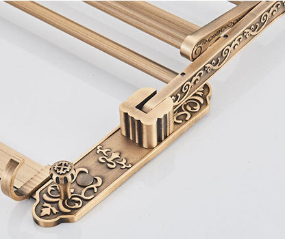 Juno European Antique Bronze 4 Rods Bathroom Towel Holder