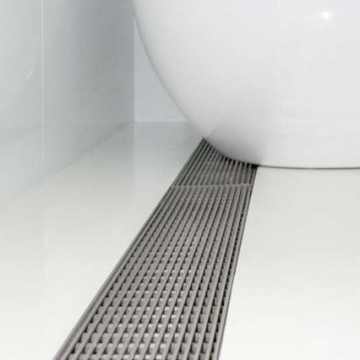 Juno Flange Body Linear Shower Drain Flag Design