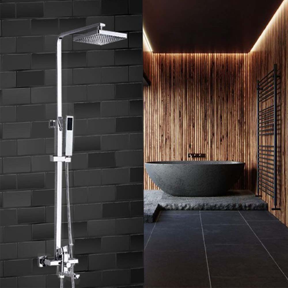 Galina Stainless Steel chrome Plated Handshower Brass Diverter Shower Set