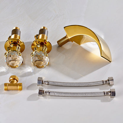 Juno Bathroom Faucet Multi Color Deck Mount Dual Handle