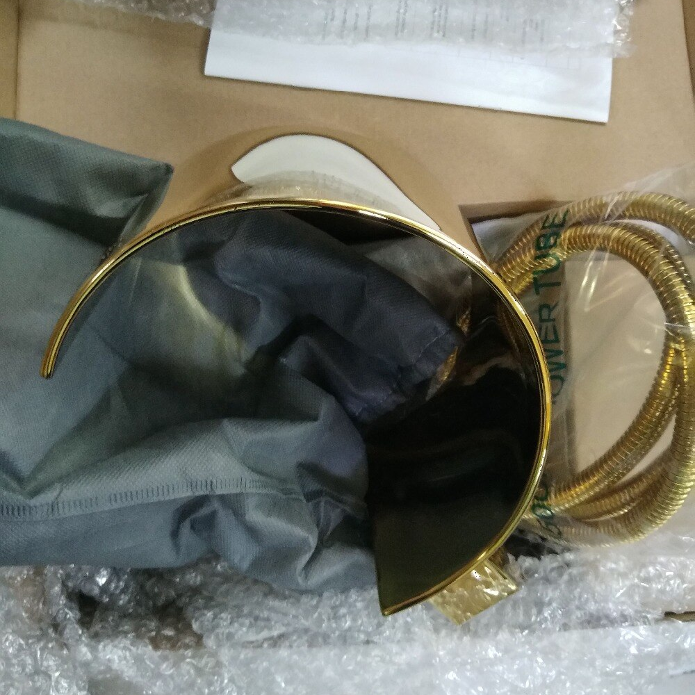 Juno Gold Waterfall Deck Mount Bathtub Faucet