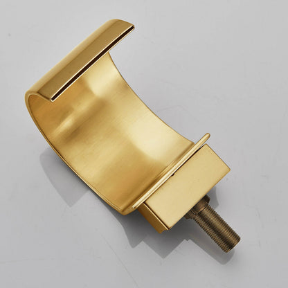 Juno Gold Finish Dual Handle Bathroom Vessel Sink Faucet Mixer Tap