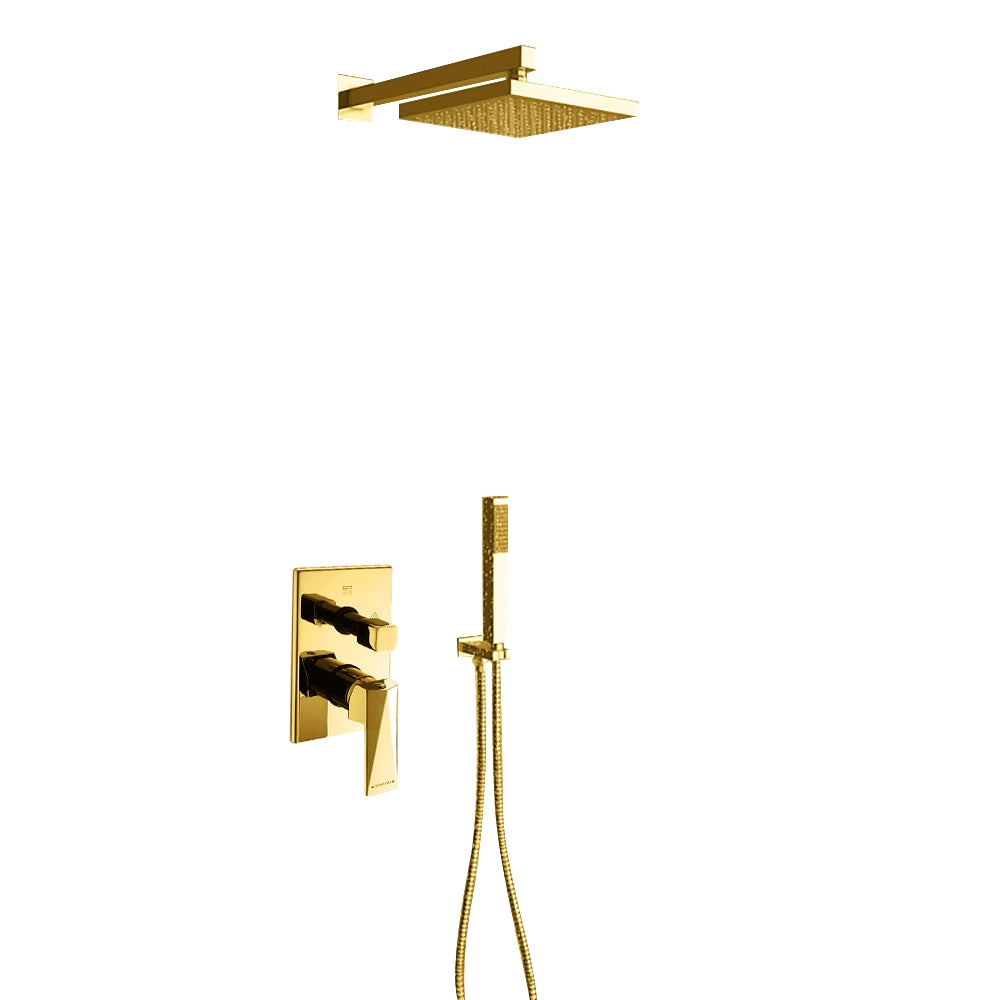 Juno Gold Shower Head Set