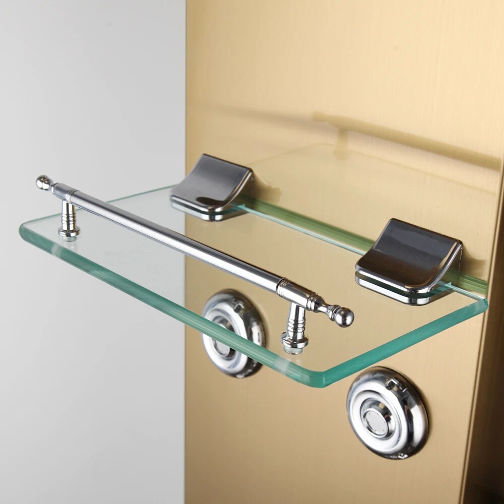 Juno Gold Rain Shower Panel with Handheld Shower