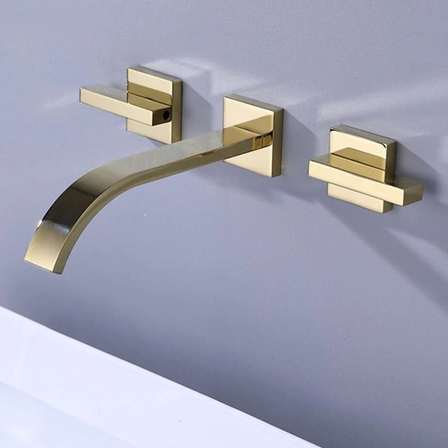 wall mouint bathroom sink faucet