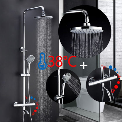 Juno LED Shower Head LED Handheld Shower & Shower Faucet