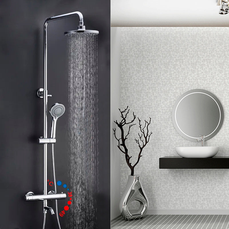 Juno LED Shower Head LED Handheld Shower & Shower Faucet