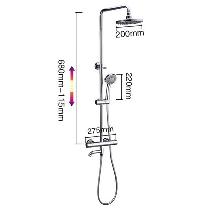 Juno LED Shower Head LED Handheld Shower & Shower Faucet