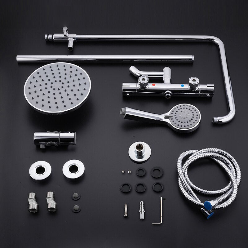 Juno LED Shower Head LED Handheld Shower & Shower Faucet