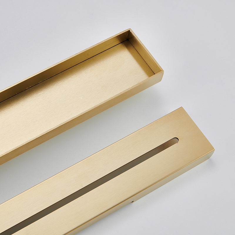 Juno LED Linear Shower Drain Flag Design Flange Body