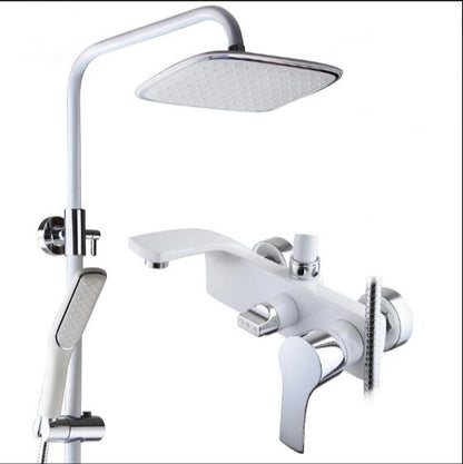 Juno Luxury Design Rain Wall Mount Shower Head with Handheld Shower