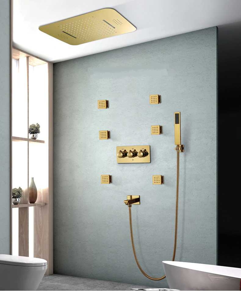 Juno Luxury Gold 5 Function Shower System