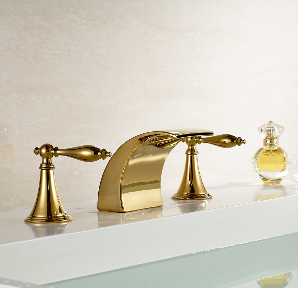 Juno Maceió LED Dual Handle Bathtub Faucet Mixer Tap