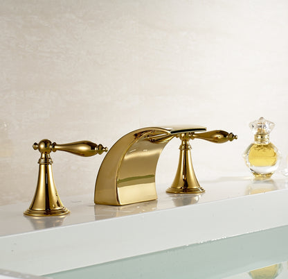 Juno Maceió LED Dual Handle Bathtub Faucet Mixer Tap