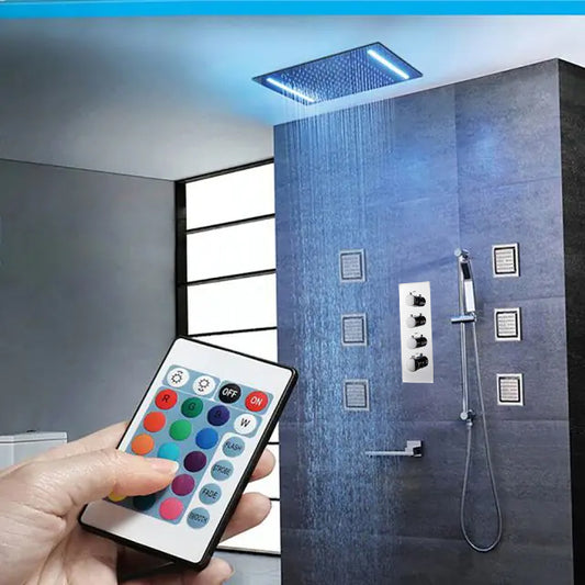 Multi-Color Rain Shower Head