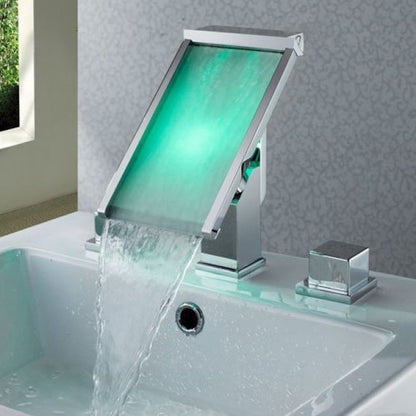 waterfall bathroom faucet