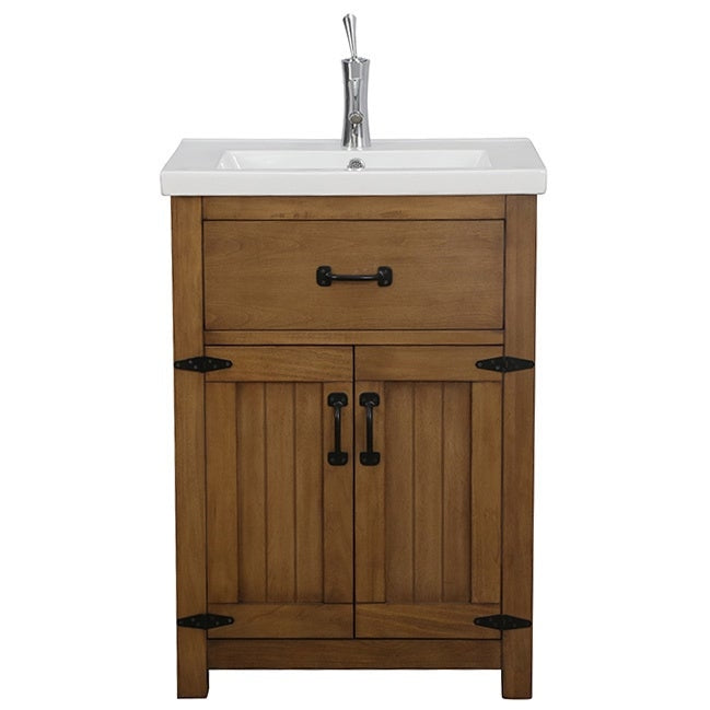 Juno Modern 24 Brown Bathroom Vanity Set