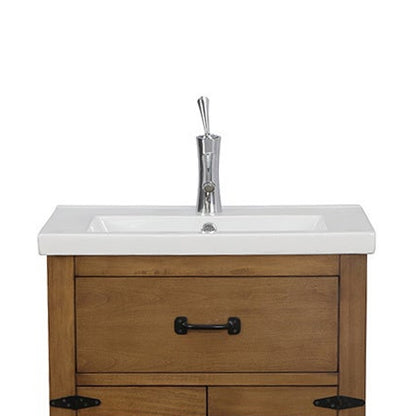 Juno Modern 24 Brown Bathroom Vanity Set