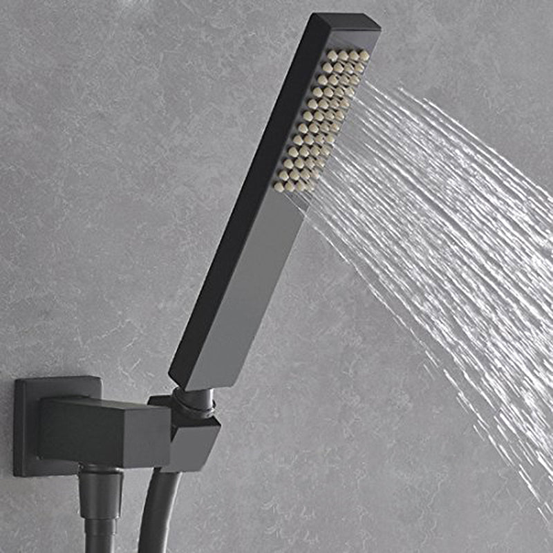 Juno Modern LED Dark Oil Rubbed Bronze Shower Head With Digital Mixer Valve & Handheld Shower