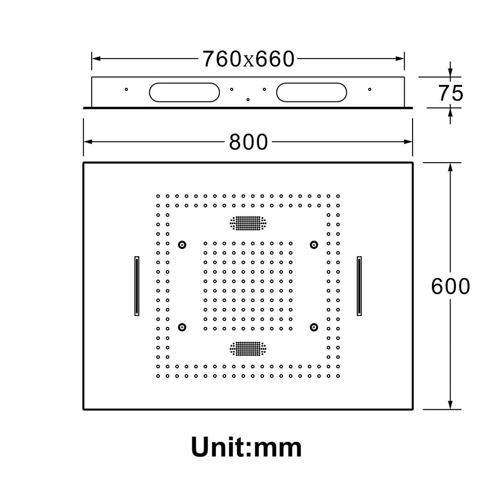 Juno Phone Control Musical Shower Head
